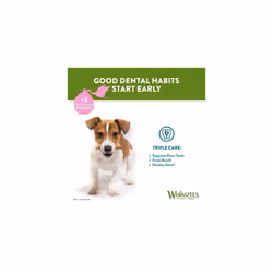 WHIMZEES Puppy Stix, Natural and Grain Free Dog Chews,Vegetable flavor Puppy Dental Sticks, 14 Pieces, Size M/L