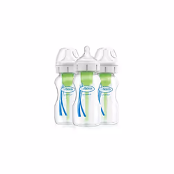 Dr Brown's Options+ Anti Colic Wide Neck Baby Bottles, Pack of 3