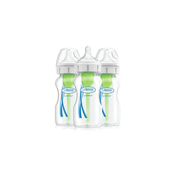 Dr Brown's Options+ Anti Colic Wide Neck Baby Bottles, Pack of 3