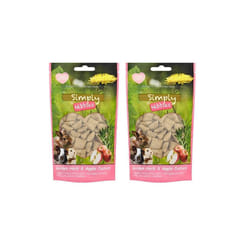 Simply Nibbles Garden Herbs and Apple Cushions, 50g (Pack of 2)