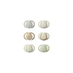Tommee Tippee Newborn Soothers, 0-2 Months, Muted Colours, Matte Texture, Symmetrical Design, Pack of 6