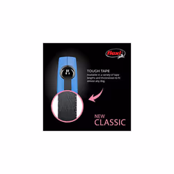 FLEXI New Classic Retractable Dog Leash (Tape), for Dogs Up to 110lbs, 16 ft, Large, Blue