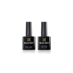 Bluesky Gel Nail Polish, Top & Base Coat Set, 2 x 10ml