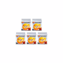 Tassimo Morning Café Coffee Pods x16 (Pack of 5, Total 80 Drinks)