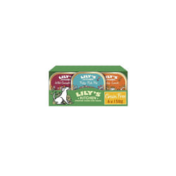 Lily's Kitchen Natural Adult Dog Food Wet Trays - Complete Grain-Free Multipack - Chicken, Fish & Venison (6 Trays x 150g)