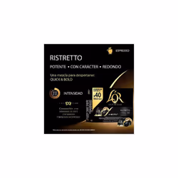 L'OR Espresso Ristretto Coffee Pods x40 Intensity 11 (Pack of 1, Total 40 Capsules)