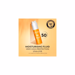 Olay Vitamin C Brighten & Glow Moisturising Fluid SPF50+, Niacinamide, 50ml