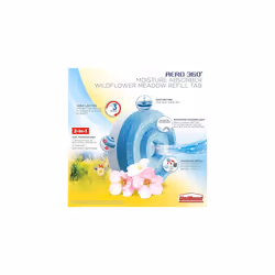 Unibond AERO 360 Moisture Absorber Wildflower Meadow Refill Tab, 4x450g