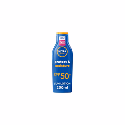 NIVEA SUN Protect & Moisture SPF 50+, Vitamin C, 200ml