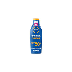 NIVEA SUN Protect & Moisture SPF 50+, Vitamin C, 200ml