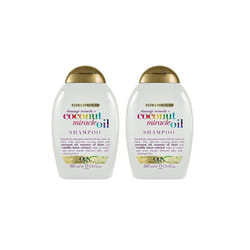 OGX Coconut Miracle Oil Shampoo for Damaged Hair, 385ml (Pack of 2)