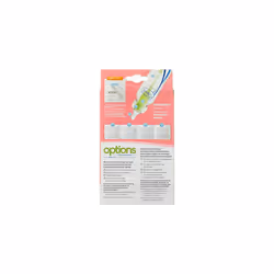Dr Brown's Natural Flow Anti-Colic Options+ Narrow Baby Bottle, 4oz/120 ml, with Level 1 Slow Flow Teat, Pack of 2, Pink