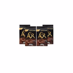 L'OR Forza Coffee Beans 200g Intensity 9 (4 x 200g, 800g Total)