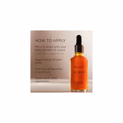 Tan-Luxe THE BODY Self Tan Drops, Medium/Dark (15 ml) Add Tanning Drops to Skin Care for Custom Body Tan, Cruelty Free & Vegan