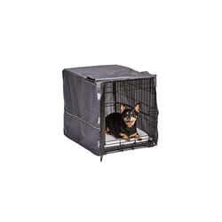 New World Pet Products Dog Crate Cover, Light Gray, 24"