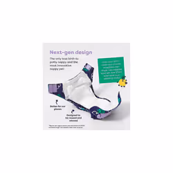 Bambino Mio, Revolutionary Reusable Nappy - Sustainable, Washable, Chemical-Free Eco Nappy from Newborn to Toddler (Bounce)