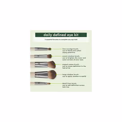 EcoTools Daily Defined Eye Brush Kit: 5 Piece, Vegan, Storage Tray