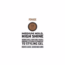 American Crew Pomade with Medium Hold and High Shine, Gifts for Men, for Shape and Control, Water-Based Pomade, Hair Styling for Men - 85 g