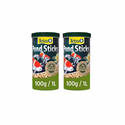 Tetra Pond Sticks, Complete Fish Food for All Pond Fish, 1 Litre (Pack of 2)