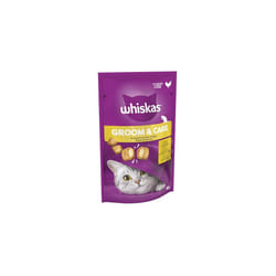 Whiskas Groom and Care - Cat Treats - Small Bite Size Snacks with Chicken Filling - 8 x 45 g