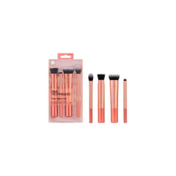 Real Techniques Face Makeup Brush Kit, 4 Piece, Concealer, Foundation