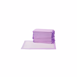 Amazon Basics 20-Pack Disposable Cat Litter Tray Liners with Quick-dry Surface, Fresh Scent, Purple