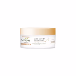 Simple Protect 'N' Glow Rest and Reset 72h Hydrating Gel cruelty-free, vegan moisturiser to enhance glowing skin 50 ml