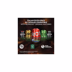 Lavazza, QualitÃ  Oro, Nespresso Compatible Aluminium Capsules, 10 Packs of 10 Capsules