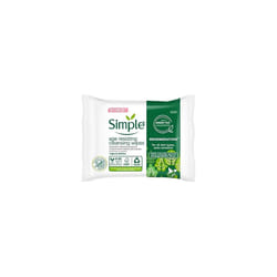 Simple Regeneration Age Resisting Biodegradable Facial Wipes remove make-up and fights premature ageing for sensitive skin 20 wipes,package may vary