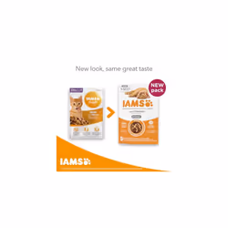 IAMS Kitten Wet Cat Food Pouches Chicken in Gravy 24 x 85g - No Added Sugar