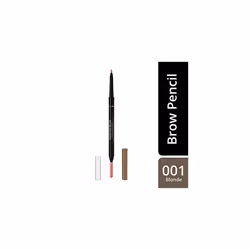 Rimmel London Brow Pro Micro Ultra-Fine Precision Pencil & Brush, Natural-looking Defined Brows, Blonde, 0.03 g