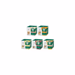 STARBUCKS White Coffee Cup Variety Pack by NESCAFÃ Dolce Gusto, Coffee Capsules 6 x 12 (72 Capsules) - Amazon Exclusive