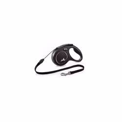 flexi New Classic Retractable Lead Cord, Medium, Black