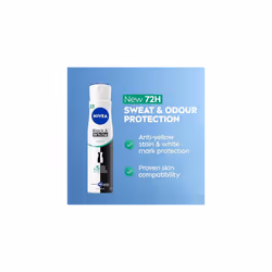 NIVEA Black & White Fresh Anti-Perspirant Spray (250ml), 72hr Anti-Sweat Women's Deodorant Spray, No Stains on Black and White Clothes