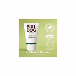 BULLDOG SKINCARE - Original Face Scrub For Men Exfoliating Almond Shell Scrub 125 ml (Pack of 2)