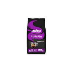 Lavazza Espresso Cremoso, 100% Arabica Medium Roast Coffee Beans, 1kg Pack
