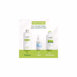 Simple Kind to Skin Purifying Cleansing Lotion Cleanser for Sensitive Skin Gently Removes Makeup and Impurities 200 ml