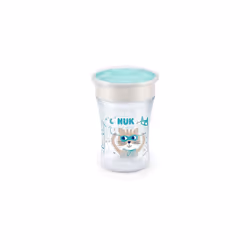 NUK Magic Cup & Mini Magic Sippy Cup Duo Set | 360 Anti-Spill Rim | 6+ Months | Leak-Proof & BPA-Free | 160 ml & 230 ml | Mint