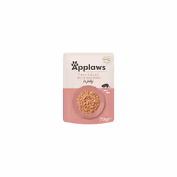 Applaws Natural Wet Cat Food Tuna and Salmon in Jelly Pouch for Adult Cats 16 x 70g Pouches