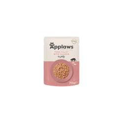 Applaws Natural Wet Cat Food Tuna and Salmon in Jelly Pouch for Adult Cats 16 x 70g Pouches