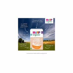 HiPP Organic Creamy Porridge Baby Cereal 6 plus Months (4 X 160g)