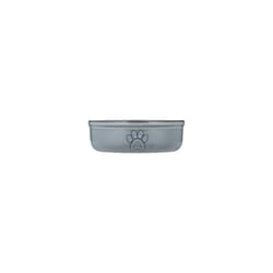 Mason Cash Reactive Paw Medium Dog Bowl, 15cm Diameter, 500ml Capacity Ideal for Medium Dogs, Durable Stoneware, Dishwasher & Freezer Safe