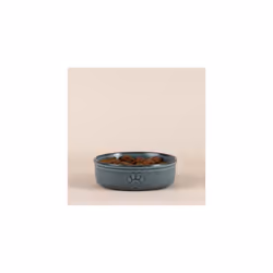 Mason Cash Reactive Paw Medium Dog Bowl, 15cm Diameter, 500ml Capacity Ideal for Medium Dogs, Durable Stoneware, Dishwasher & Freezer Safe