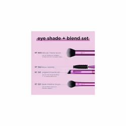 Real Techniques Eye Shade & Blend Brush Trio - Vegan, Cruelty-Free