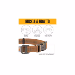 Carhartt Unisex's Dog Collar, Black, L