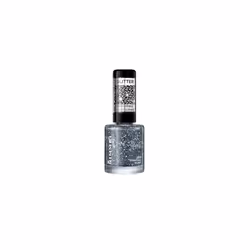 Rimmel London Glitter Nail Polish Top Coat, Diamond Dust, 8 ml