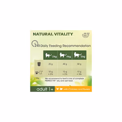Perfect Fit Natural Vitality Dry Cat Food Adult 1+ - Complete Dry Food for Adult Cats from 1 Year Old, Rich in Chicken and Turkey â 6 kg (Pack of 1)