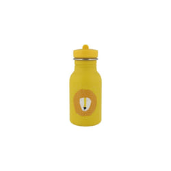 Trixie Drinking Bottle - Mr. Lion - 350ml Stainless Steel Water Bottle for Kids - Yellow - Leakproof - Eco-Friendly and BPA-Free