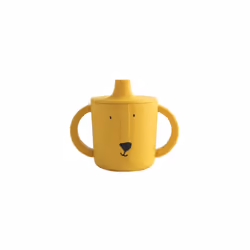 Trixie - Mr Lion Sippy Cup - 4m+ - 100% Food Grade Silicone - Yellow
