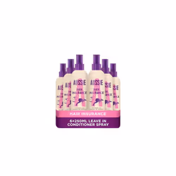 Aussie Miracle Hair Insurance Conditioner Detangler Spray, 6 x 250ml